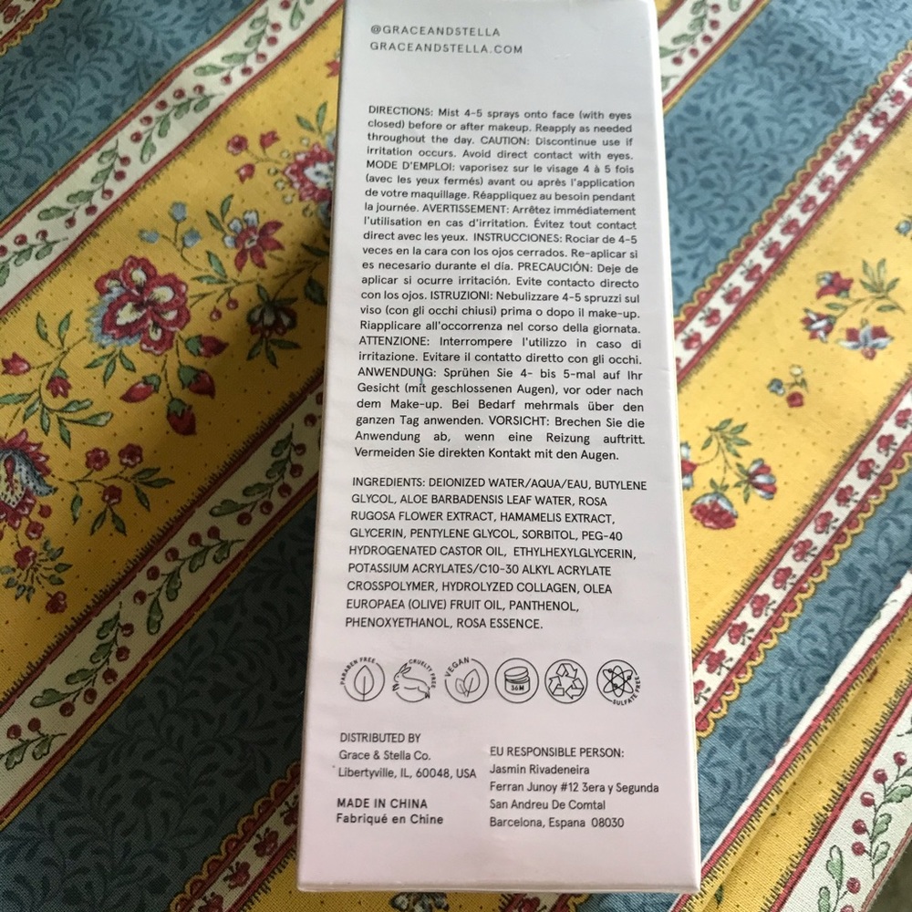 NWT Grace & Stella Rose Water Facial Mist - Picture 4 of 5